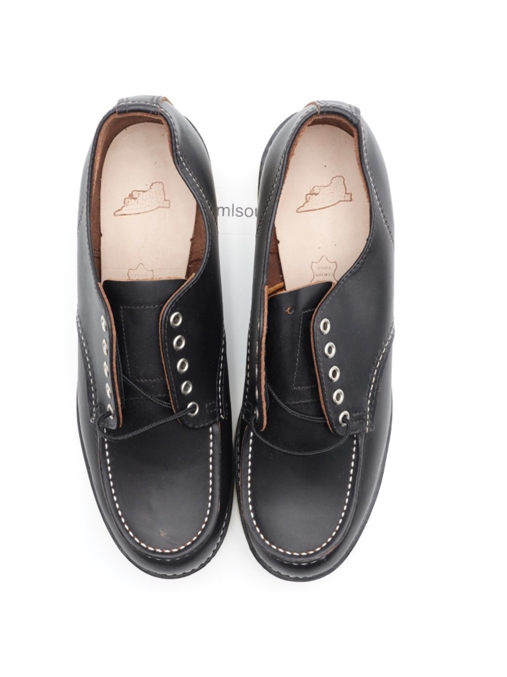 NEW Size 11 D Men's Red Wing Shop Moc Oxford Shoes 8090 Black Made in USA - Picture 7 of 10